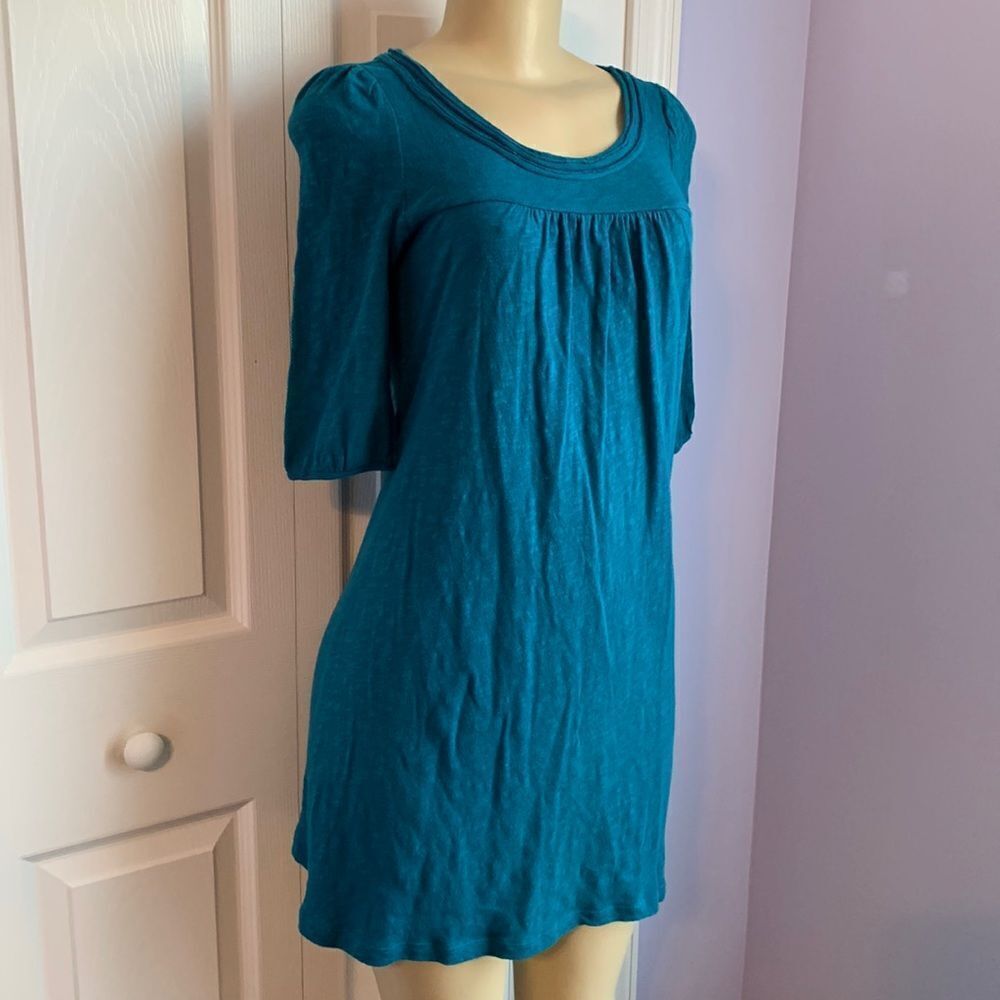 Old Navy Cotton Scoop Neck 3/4 Sleeve Mini Dress
